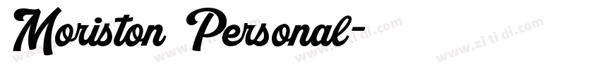 Moriston Personal字体转换